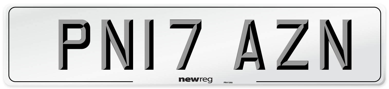 PN17 AZN Number Plate from New Reg
